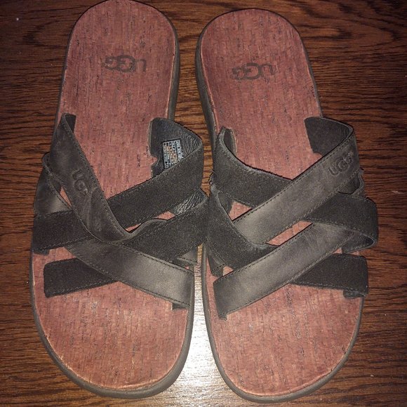 Men's Slide Sandals Black Size 11 UGG - Picture 1 of 7